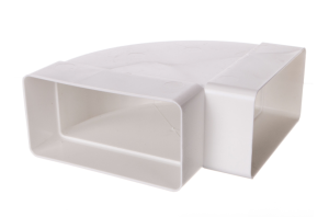 Kolano poziome PS 90st. 110x55mm białe 050