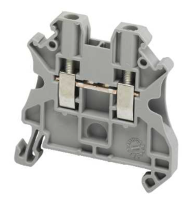 Złączka szynowa 2-przewodowa 2,5mm szara NSYTRV22 /50 szt./