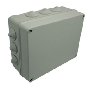 INDUSTRIAL Puszka hermetyczna n/t 305x244x126mm z 12 dławnicami IP55 szara 2721-02