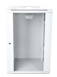Szafa krosowa wisząca niedzielona 19 cali 18U 600x901x600 szara DN-W19 18U/600