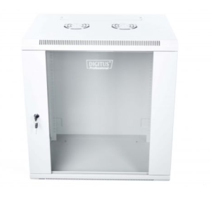 Szafa krosowa wisząca niedzielona 19 cali 12U 600x635x450 szara DN-W19 12U/450