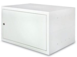 Szafa wisząca SIMPLE 19 3Ux555x400 mm IP20 ściany boczne pełne drzwi pełne RAL 7035 19-8004SZWS-19-3U-40-DP