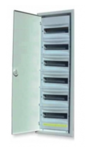 Rozdzielnica modułowa 6x18 podtynkowa /drzwi metal/ IP40 ERP18-6 DIDO 001101218