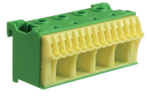 Blok samozacisków 63A QC zielony 18 przyłączy 33x75x75mm KN18E