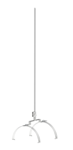 Iglica gąsiorowa podwójna fi 12mm aluminiowa 71.20 AL /2m/ /97102009/