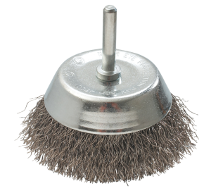 Szczotka druciana doczołowa z trzpieniem 50 mm INOX 57H599