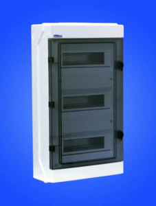 Rozdzielnica hermetyczna modułowa (500V AC ,1000V DC) 3x12 natynkowa IP65 RH-36/3 36.143