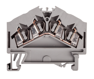 Złączka szynowa 4-przewodowa 2,5mm2 szara 280-646