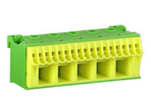 Blok samozacisków QC 63A zielony 22 przyłączy 33x90x34mm KN22E