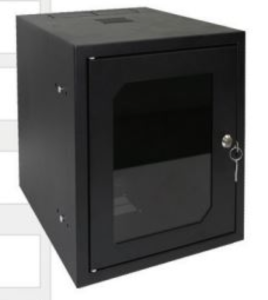 Obudowa wisząca 10 6U 310x300mm IP30 RAL9005 (drzwi przeszklone) SZW-10-6U-30-DS-C 19-7002SZW-10-4U-30-DS-C