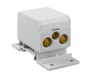Blok rozdzielczy 4x4-70mm2 szary montaż płaski i na szynę TH DB4-S 48.32