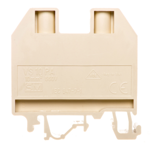 Złączka szynowa gwintowa 10mm2 beżowa VS 10 PA 003901101