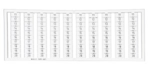 Ramka z oznacznikami 10x 11-20 209-603 /5szt./