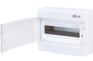 Rozdzielnica modułowa 1x12 natynkowa drzwi białe / IP 40 400V AC / ECT12PO 001101006