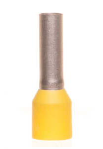 Końcówka tulejkowa izolowana 6mm2 żółta długość 12mm 216-208 /100szt./
