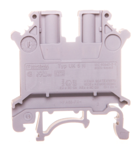 Złączka szynowa 2-przewodowa 2,5mm2 szara UK 5 N 3004362