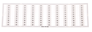 Oznaczniki WMB 10x 31-40 793-605 /5szt./