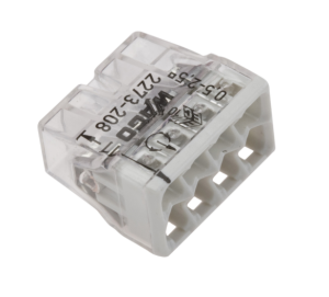 Szybkozłączka 8x 0,5-2,5mm2 transparentna / jasnoszara 2273-208 /opak.50szt./