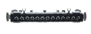 Listwa przyłączowa 13-otworów czarna IP2x C13 1x6-25+12x1,5-16mm2 004854