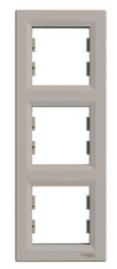 ASFORA Ramka 3-krotna pionowa brąz EPH5810369