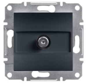 ASFORA Gniazdo SAT końcowe bez ramki antracyt EPH3700171