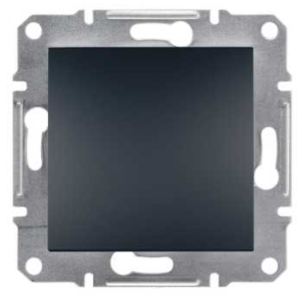 ASFORA Łącznik podwójny schodowy (z. śrub.) bez ramki antracyt EPH0600371