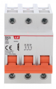 Wyłącznik instalacyjny LS ELectric BKN 3P, 63A, charakterystyka B 06130078R0 BKN 3P B63A
