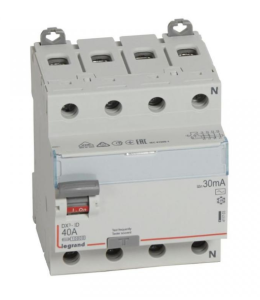 Wyłącznik różnicowoprądowy 4P 40A 0,03A typ AC P304 DX3 411703