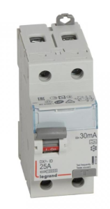 Wyłącznik różnicowoprądowy 2P 25A 0,03A typ A P302 DX3 411554
