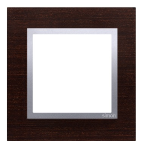 Simon 54 Nature Ramka pojedyncza drewno SREBRNE WENGE DRN1/84
