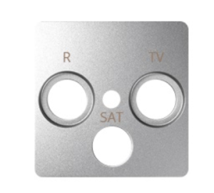 Simon 82 Pokrywa gniazda R-TV-SAT aluminium 82037-93
