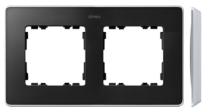 Simon Detail 82 Ramka podwójna Detail SELECT-metal GRAFIT / podstawa Aluminium 8201620-240