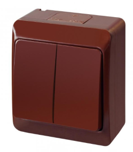 Hermes Łącznik świecznikowy hermetyczny IP44 brązowy ŁNT 0332-06