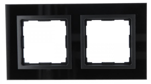 VENA2 Ramka podwójna szkło Xglass akrylowe czarny + antracyt 5209182
