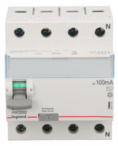Wyłącznik różnicowoprądowy 4P 25A 0,1A typ AC P304 TX3 411717