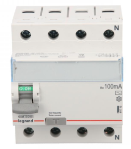 Wyłącznik różnicowoprądowy 4P 63A 0,1A typ AC P304 TX3 411719