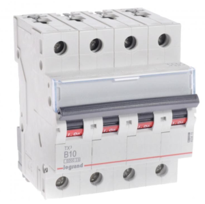 Wyłącznik nadprądowy 4P B 10A 6kA AC S304 TX3 403415