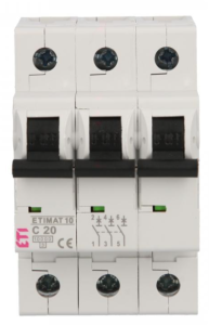 Wyłącznik nadprądowy 3P C 20A 10kA AC ETIMAT10 002135717