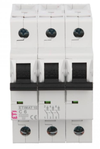 Wyłącznik nadprądowy 3P C 6A 10kA AC ETIMAT10 002135712