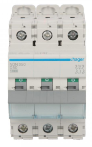 Wyłącznik nadprądowy 3P D 50A 10kA AC NDN350