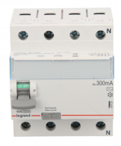 Wyłącznik różnicowoprądowy 4P 25A 0,3A typ AC P304 TX3 411727
