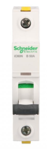 Wyłącznik nadprądowy 1P B 50A 6kA AC iC60N-B50 Acti9 A9F03150