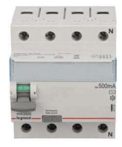 Wyłącznik różnicowoprądowy 4P 25A 0,5A typ AC P304 TX3 411737
