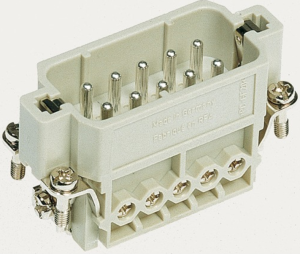 Złącze śrubowe (wkład) (0,75-2,5 mm2) 10+PE męskie 250V 16A Han A 09200102612