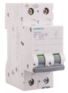Wyłącznik nadprądowy 2P C 4A 6kA AC SENTRON 5SL6204-7