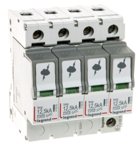 Ogranicznik przepięć Typ T1+T2 4P 12,5kA 1,5kV ON 300 TT, TN (TNC, TNS) 412273