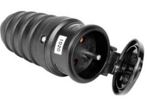 Gniazdo przenośne gumowe z/u 16A 250V IP44 D.3157