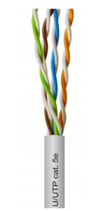 Kabel teleinformatyczny U/UTP kat.5e 4x2x24AWG 155MHz Rentib TI0085 klasa Eca /305m/
