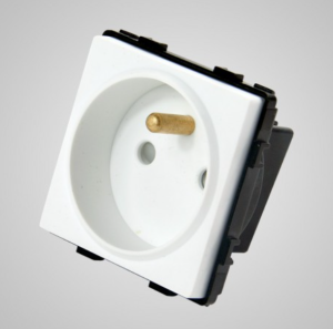 TouchMe Gniazdo z/u modułowe, białe TM625W