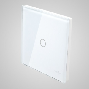 TouchMe Duży panel szklany, łącznik pojedynczy, biały TM701W